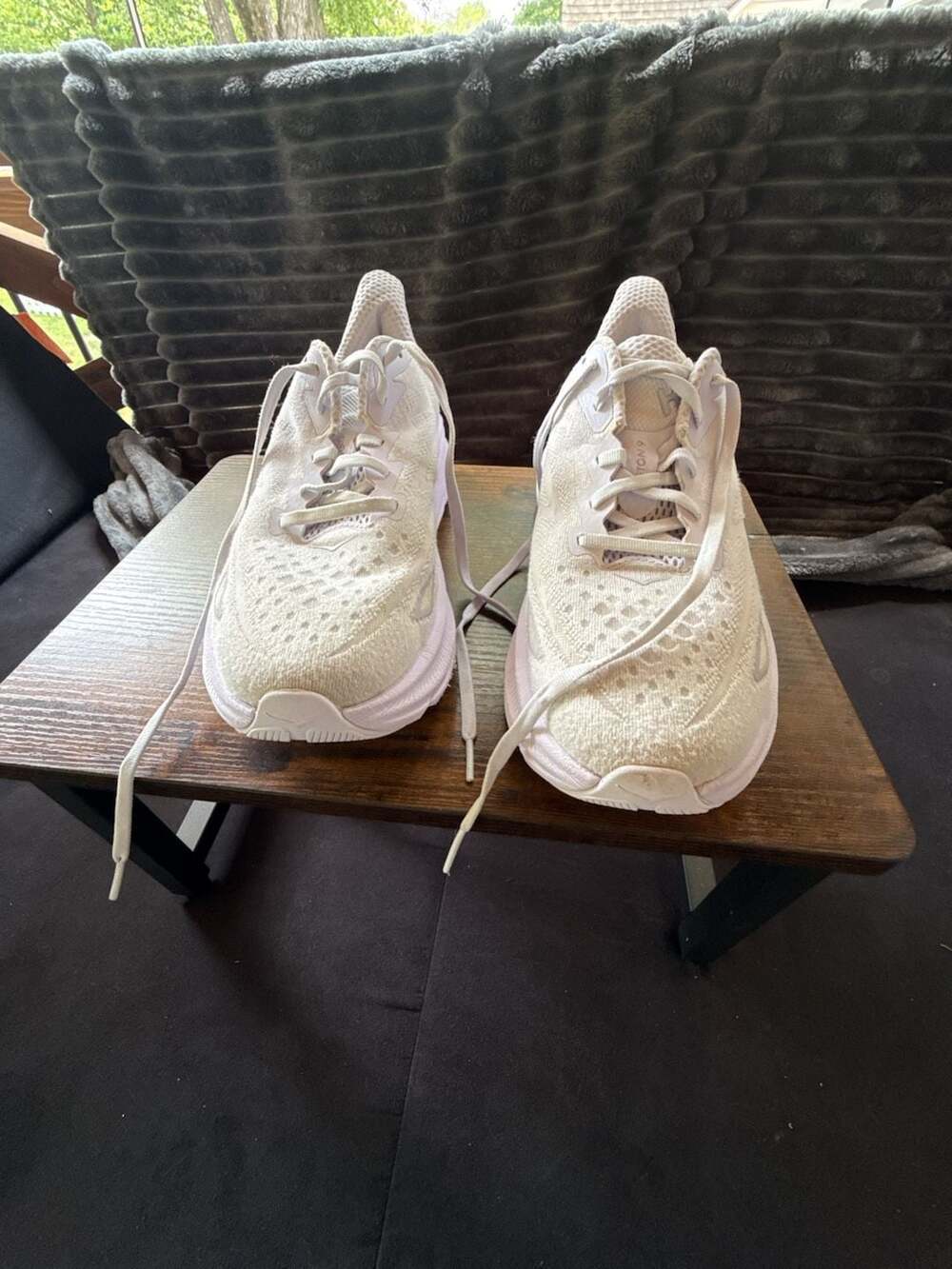 Hoka One One Clifton 8 Running Shoes White - Picture 3 of 11